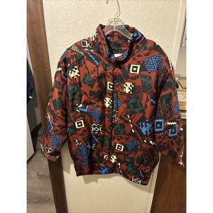 vtg helene sidel small aztec light wieght  jacket great for fall